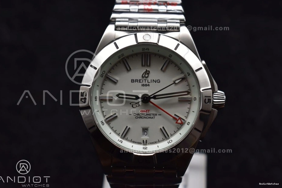 White Bracelet BLS Factory 1:1 Breitling GMT On 532 SS Best Chronomat 40mm A Edition HighPerformance Automatic Dial 1002